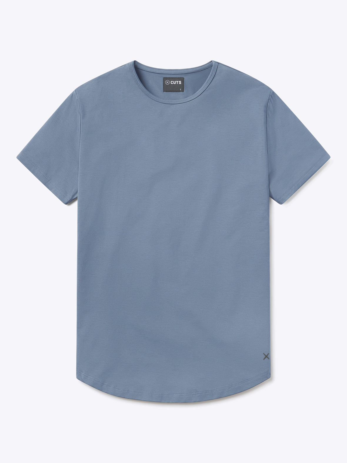 AO Curve-Hem Tee | Cadet Blue Signature-Fit PYCA Pro®
