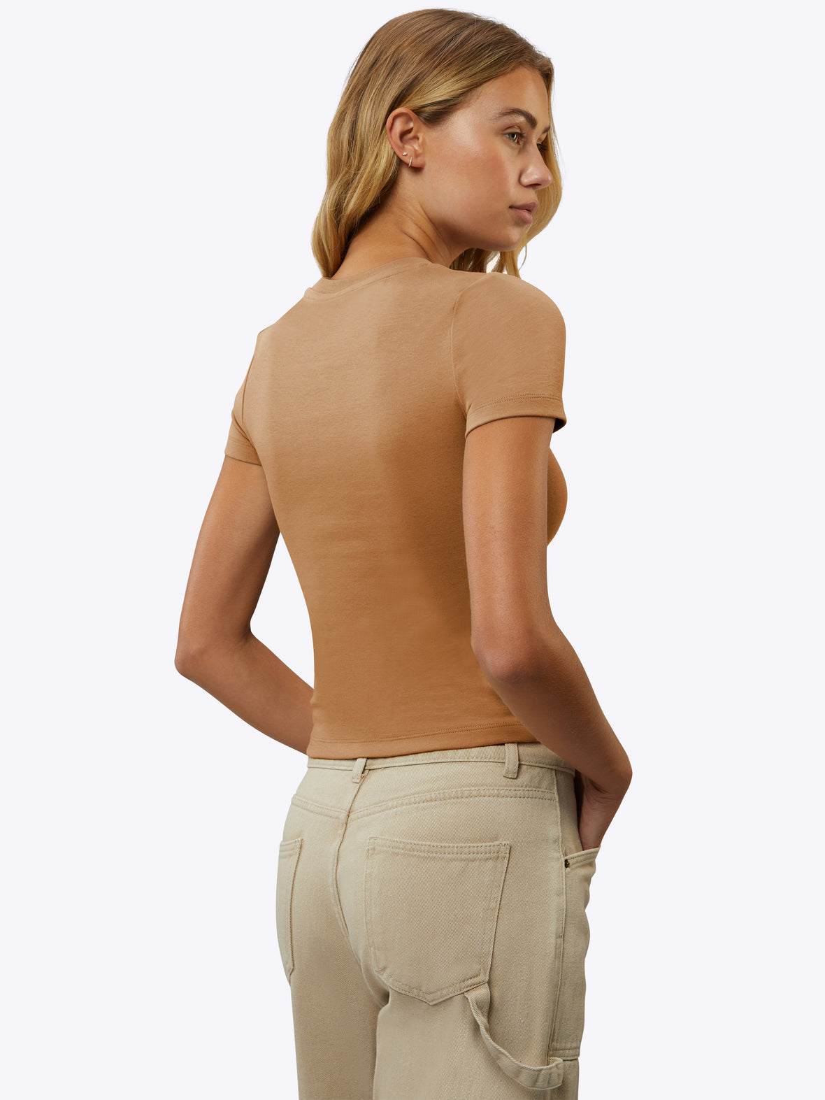 Tomboy Tee | Caramel Slim-Fit Tomboy-Cotton™