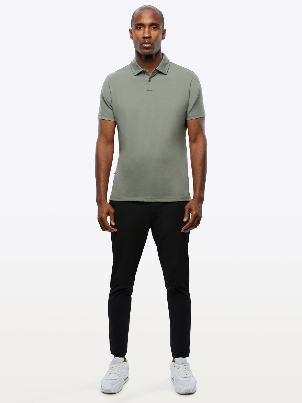 COZ Polo Split-Hem | Carbon Signature-fit