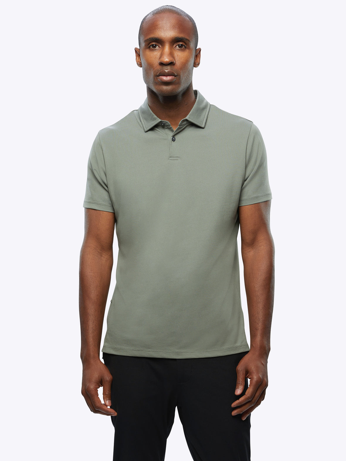 COZ Polo Split-Hem | Carbon Signature-fit