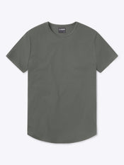AO Curve-Hem Tee | Castor Grey Signature-Fit PYCA Pro®
