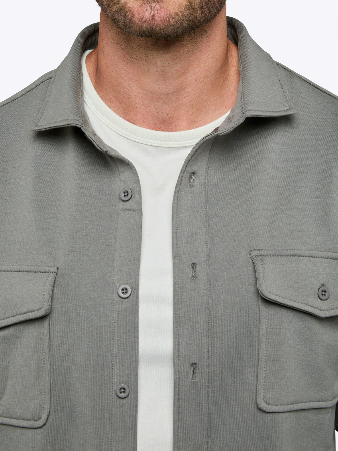 Essential Tank 3-Pack + Hyperloop Overshirt Fit Bundle – Hyperloop Overshirt | Charcoal Signature-Fit