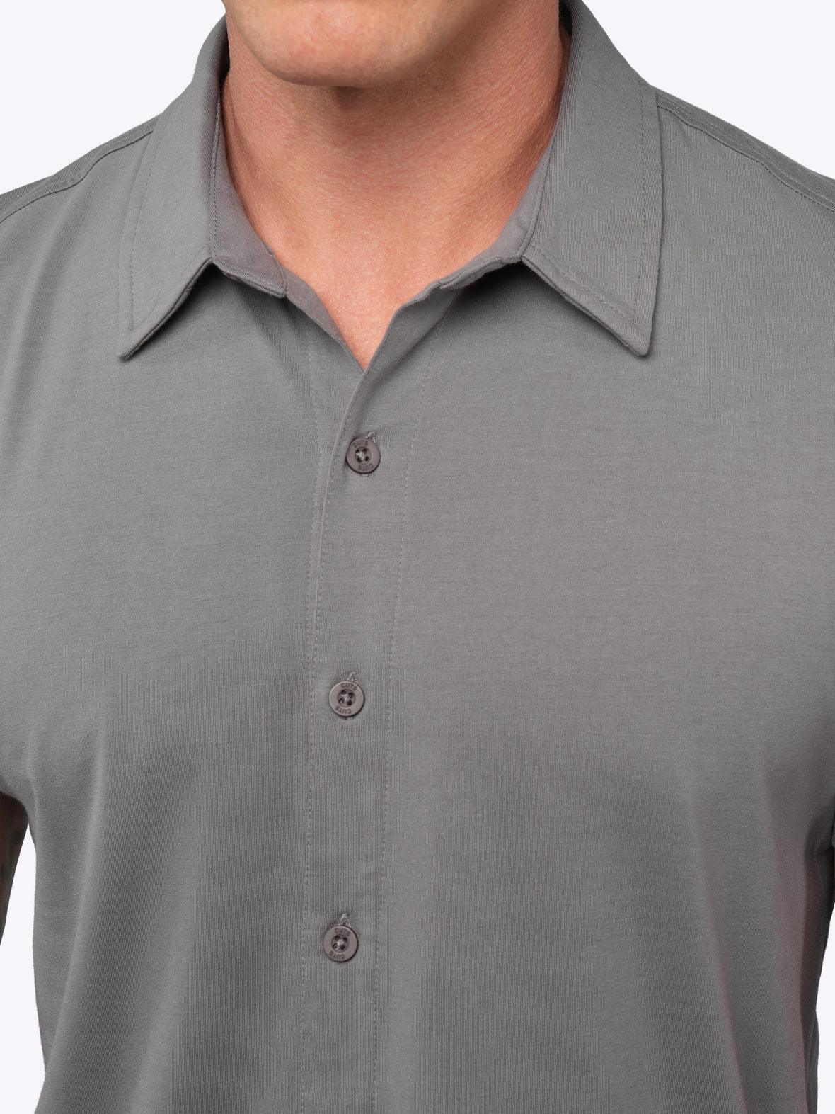 AO Button Up | Charcoal Signature-Fit PYCA Pro®