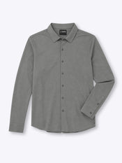 AO Long Sleeve Button Up | Charcoal Signature-Fit PYCA Pro®