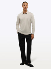 AO Long Sleeve Polo | Clay Signature-Fit PYCA Pro®