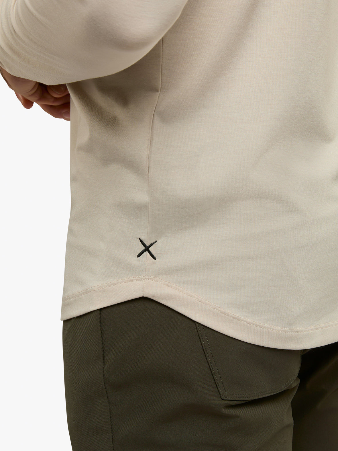 AO Long Sleeve Curve-Hem Tee | Clay Signature-fit PYCA Pro®