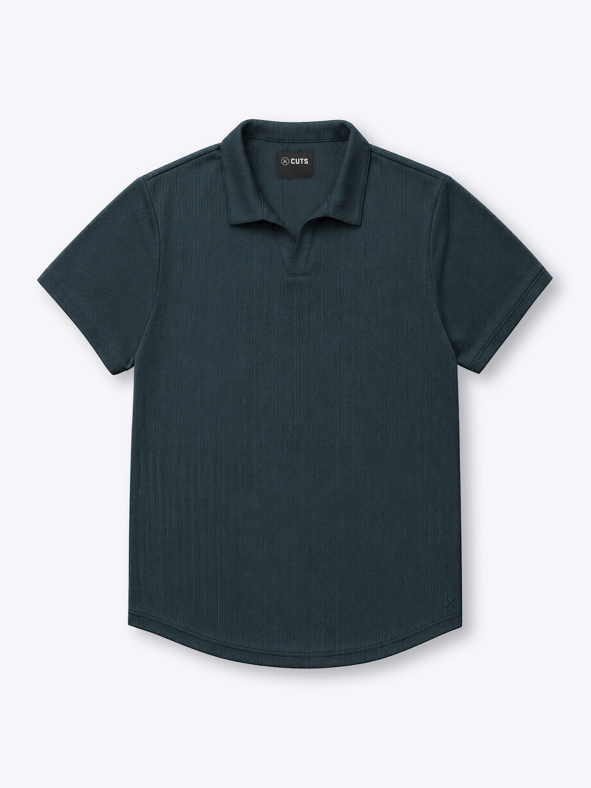 SoHo Ribbed Polo | Obsidian Signature-Fit