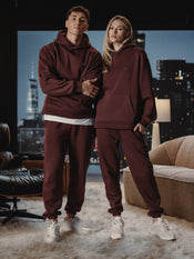 Divine Fleece Hoodie | Currant Classic-fit