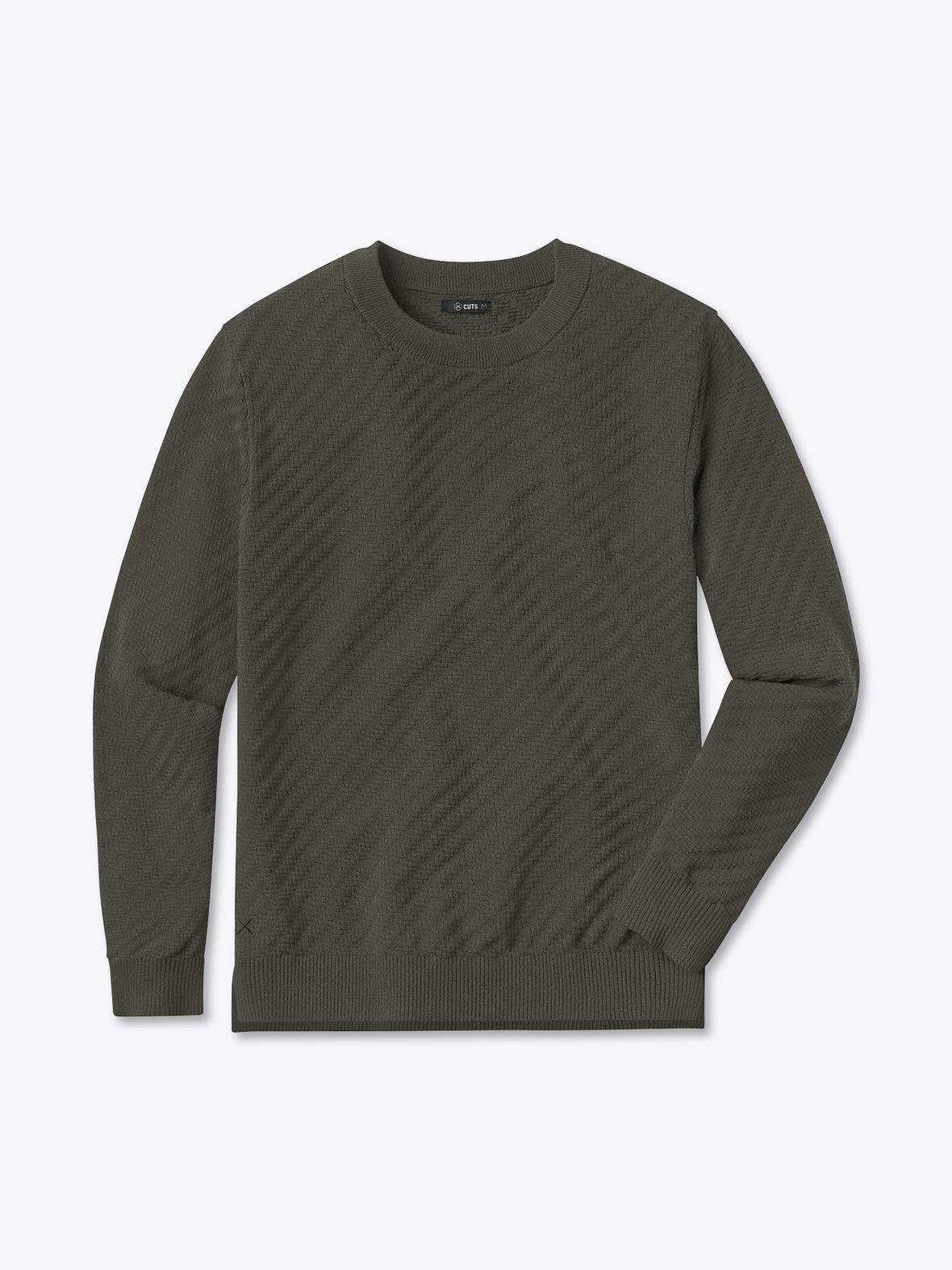 Riviera Knit Long Sleeve Texture Tee | Cypress Signature-Fit