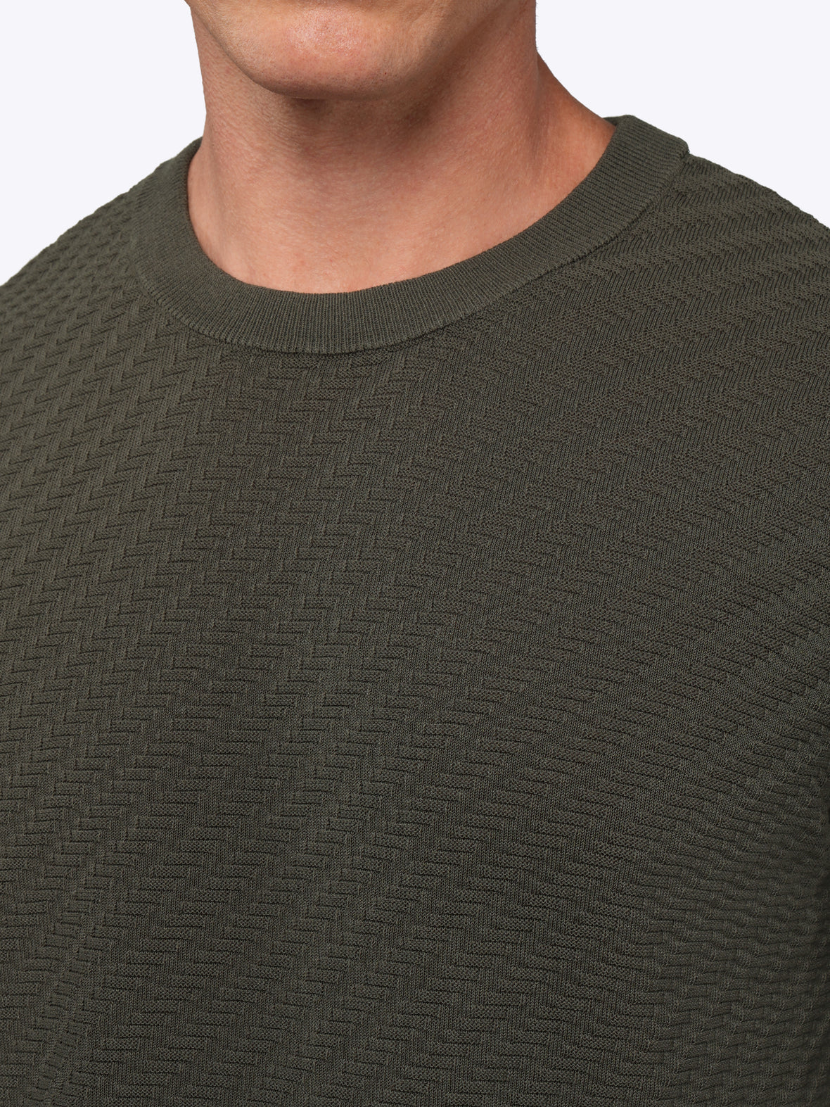 Riviera Knit Long Sleeve Texture Tee | Cypress Signature-Fit