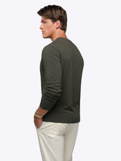 Riviera Knit Long Sleeve Texture Tee | Cypress Signature-Fit