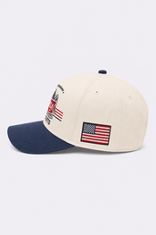 Eagle A-Frame Hat | Natural/Blue