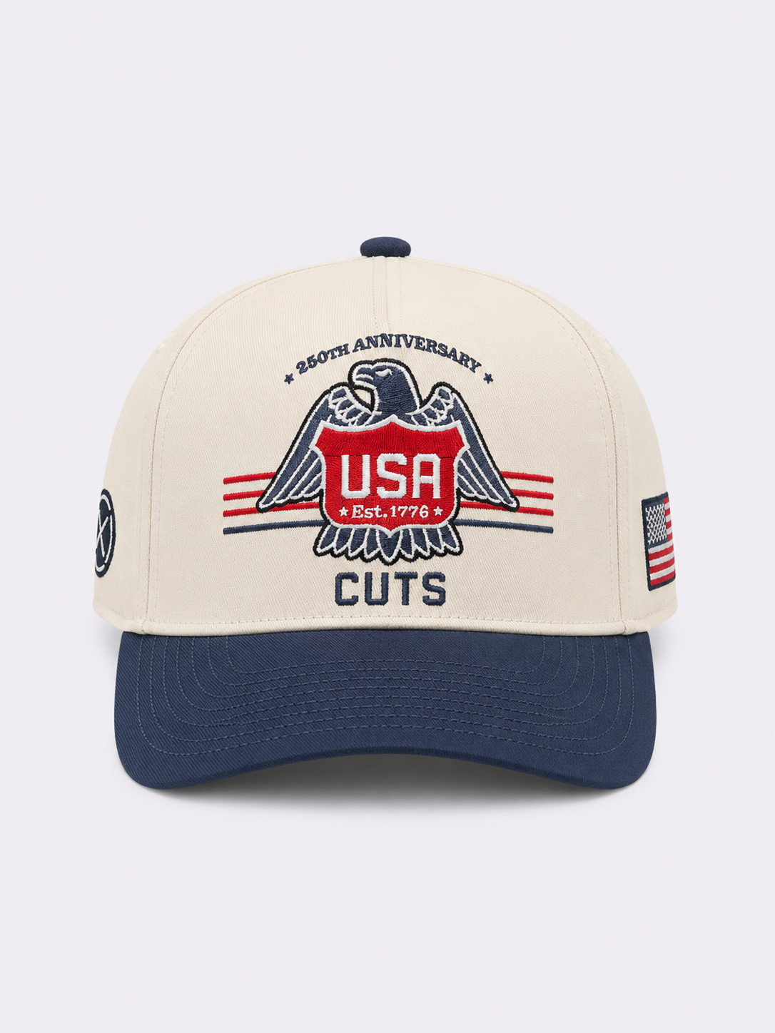 Eagle A-Frame Hat | Natural/Blue