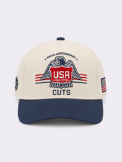 Eagle A-Frame Hat | Natural/Blue