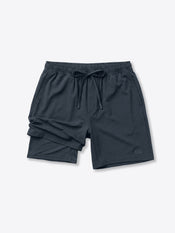 Crossover Short Lined | Iron Navy Classic-fit