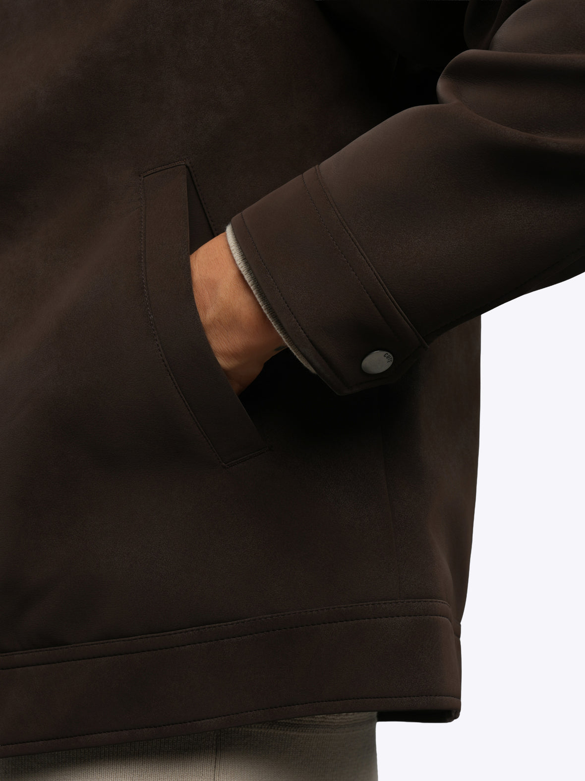 Grand Harrington Jacket | Dark Cognac Classic-Fit