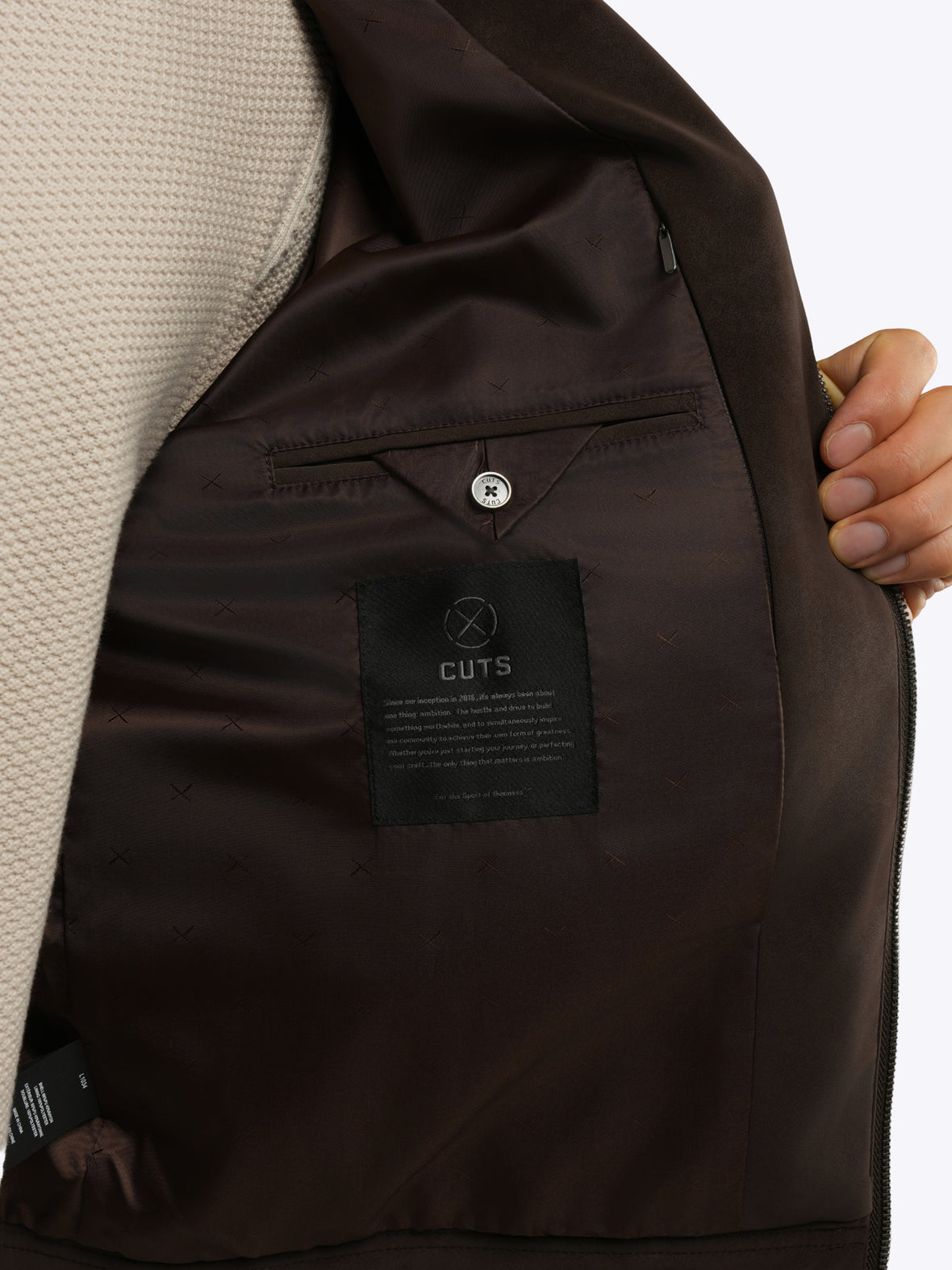 Grand Harrington Jacket | Dark Cognac Classic-Fit
