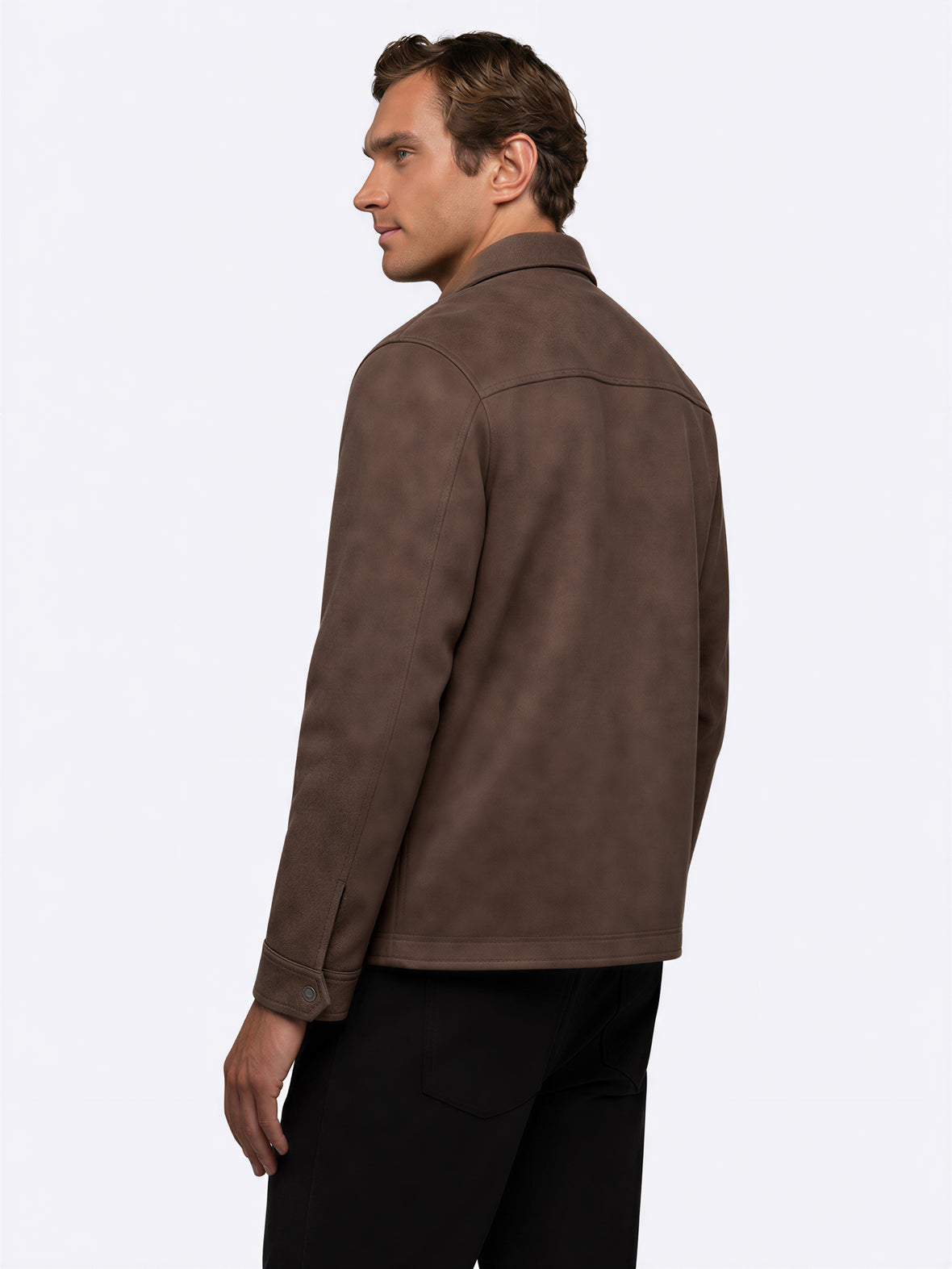 Grand Harrington Jacket | Dark Cognac Classic-Fit