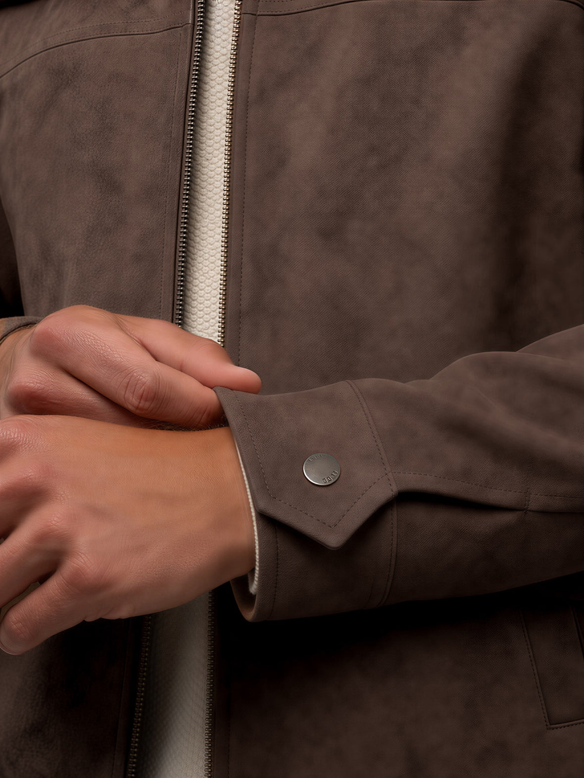 Grand Harrington Jacket | Dark Cognac Classic-Fit