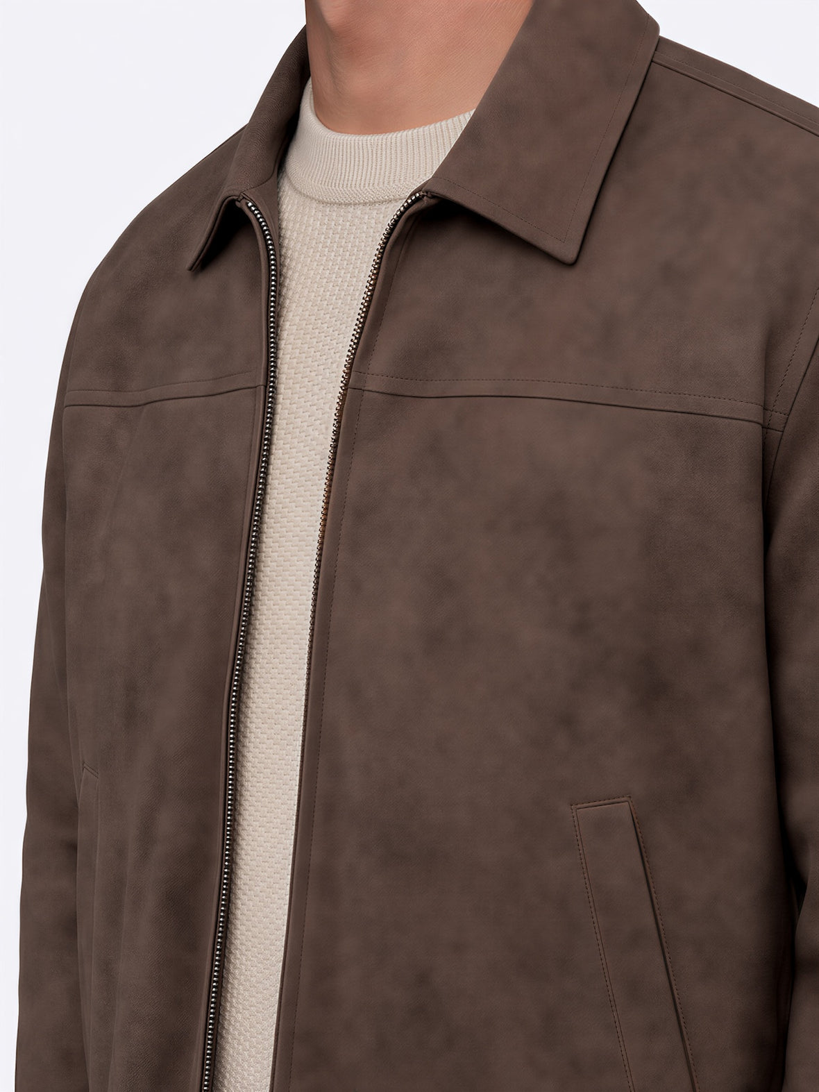 Grand Harrington Jacket | Dark Cognac Classic-Fit
