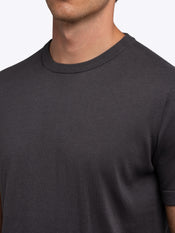 Riviera Luxe Knit Crewneck Tee | Dark Heathered Grey Signature-Fit