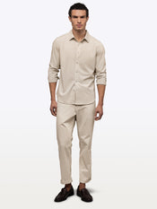SoHo Long Sleeve Button Up | Sand Dune Signature-fit