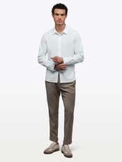 Soho Long Sleeve Button Up | White Signature-fit