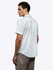 SoHo Short Sleeve Button Up | White Signature-fit