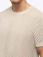 Riviera Tee + SoHo Trouser Fit Bundle – Riviera Knit Textured Tee | Sand Dune Signature-Fit