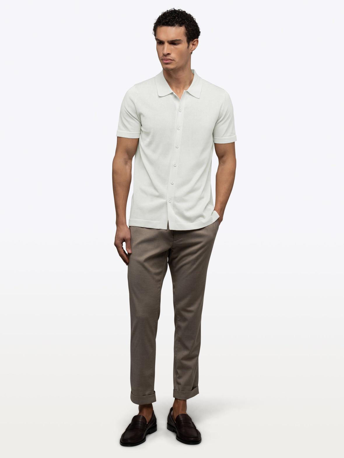 Riviera Knit Button Up | Nimbus Signature-Fit