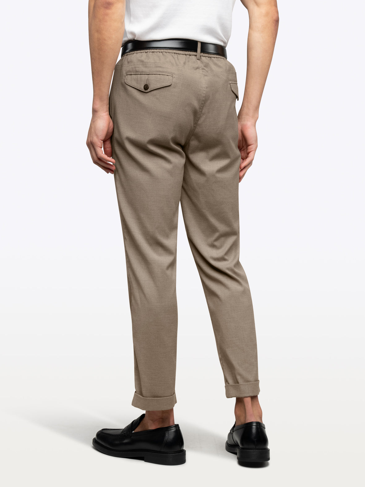 SoHo Trouser | Heather Tobacco Classic-fit