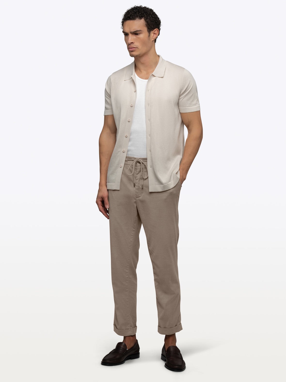 SoHo Trouser | Heather Tobacco Classic-fit