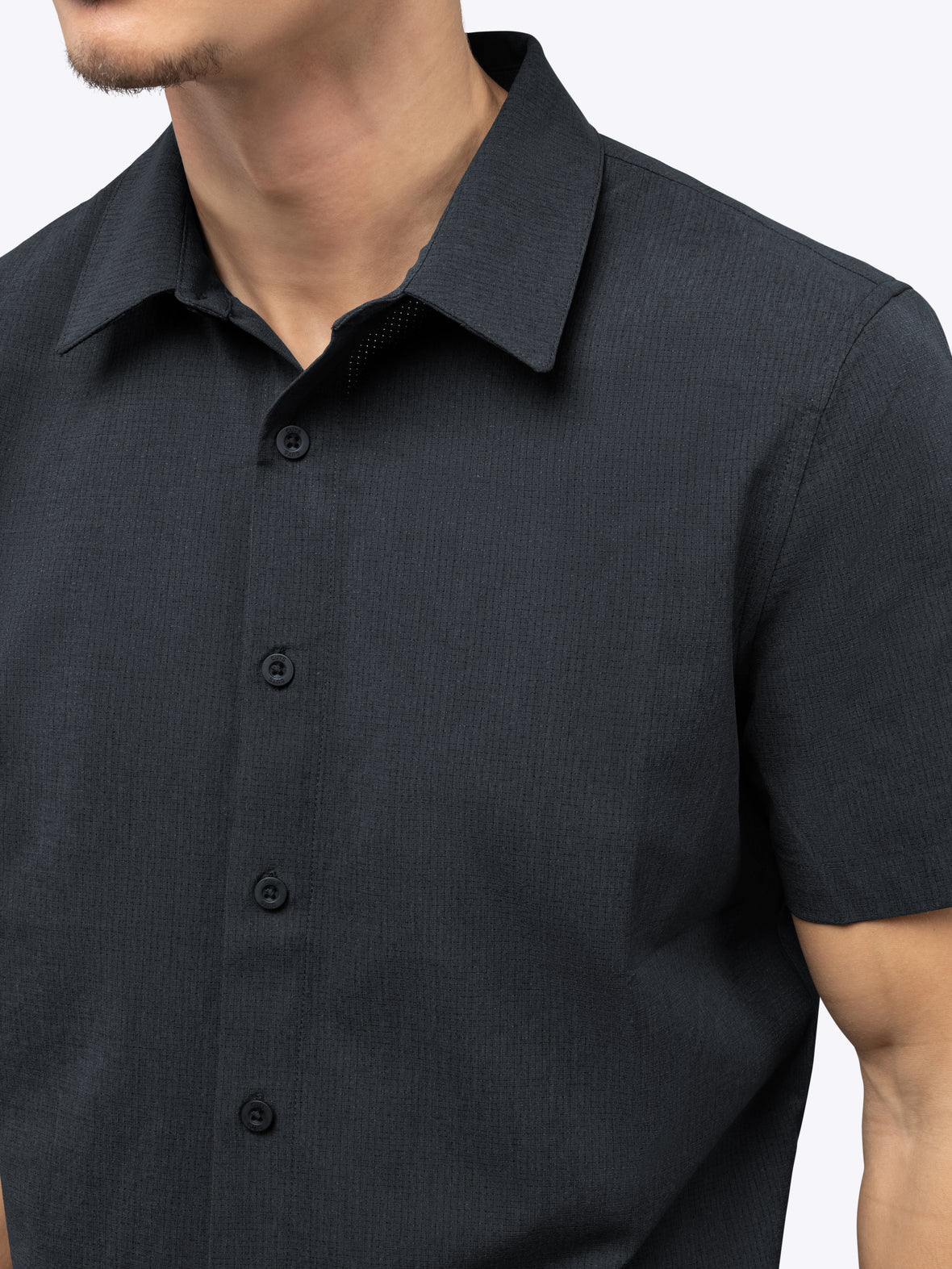 Crossover Button Up | Obsidian Signature Fit