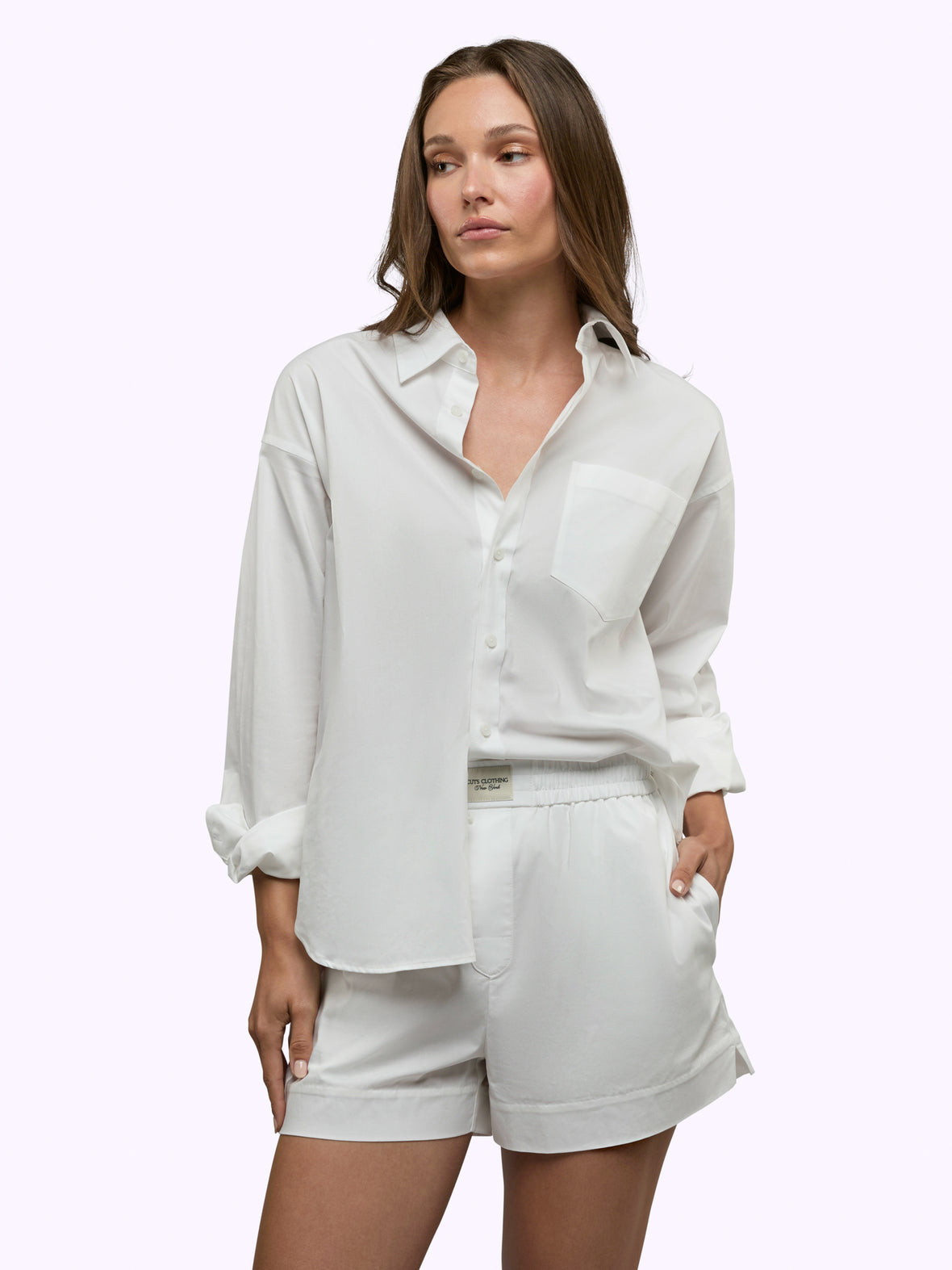 Soho Long Sleeve Button Up | White Relaxed-Fit