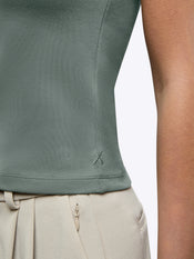 Tomboy Tee | Sage Slim-fit Tomboy-Cotton™
