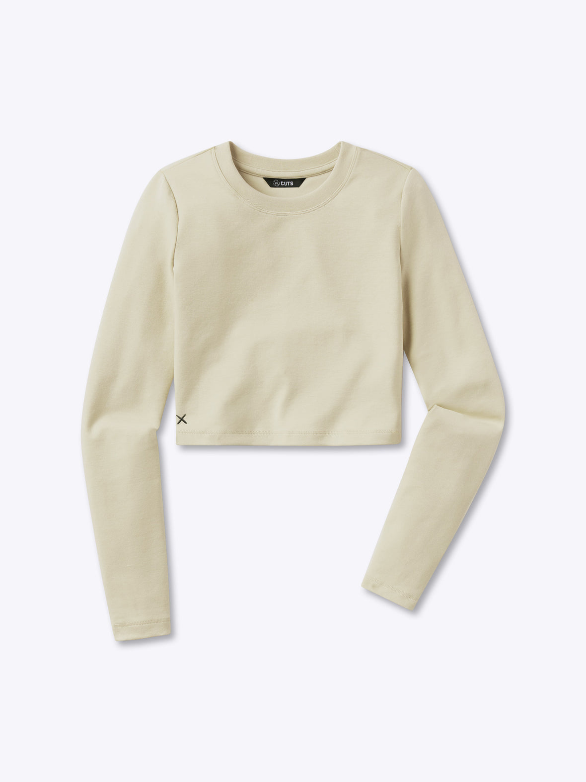 Long Sleeve Tomboy Tee Cropped | Fossil Slim-fit Tomboy™ Cotton