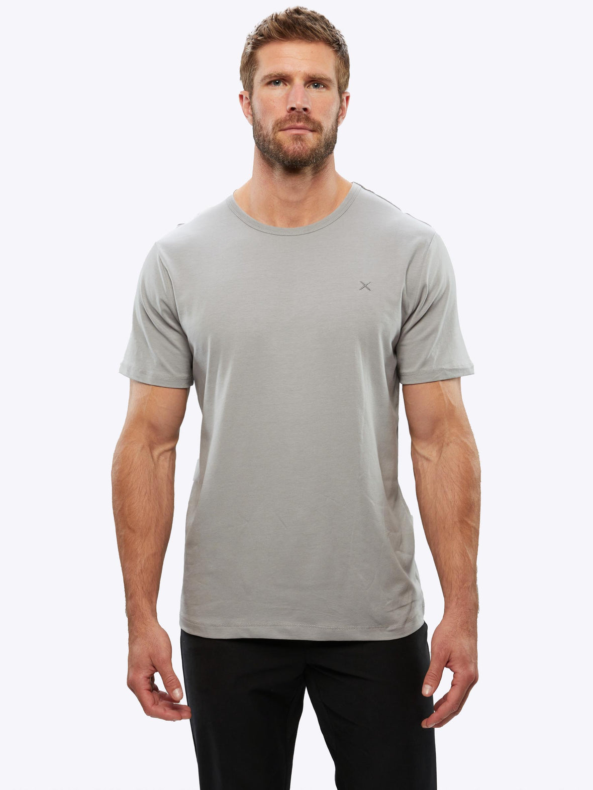 Branded Rival Tee Classic-fit | Granite Cotton PYCA