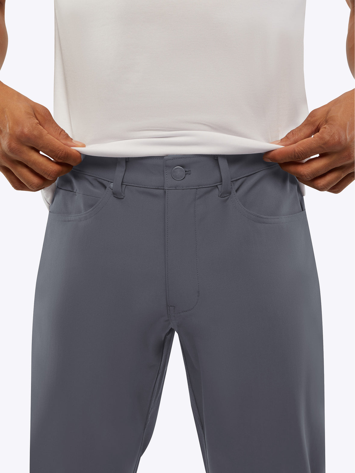 AO 5-Pocket Pant | Graphite Slim-Fit Versaknit™