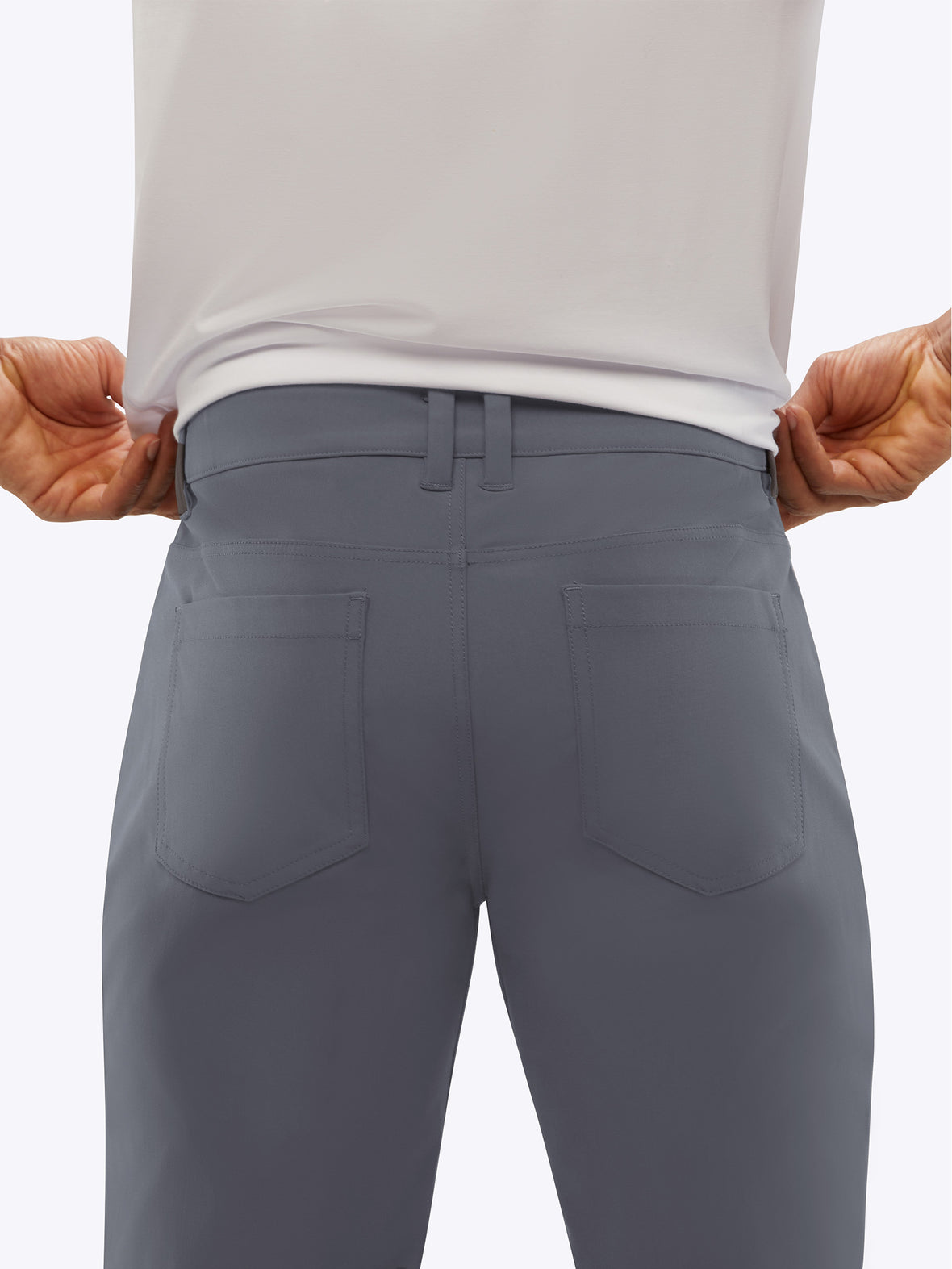 AO 5-Pocket Pant | Graphite Slim-Fit Versaknit™