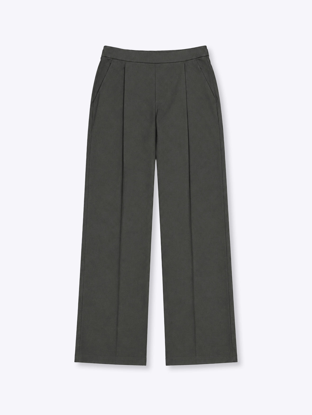 Foundation-Air Relaxed Pleated Trouser | Dark Graphite Relaxed-Fit