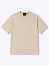 Riviera Luxe Knit Crewneck Tee | Sand Dune Signature-Fit