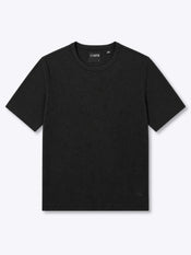 SoHo Ribbed Crewneck Tee | Black