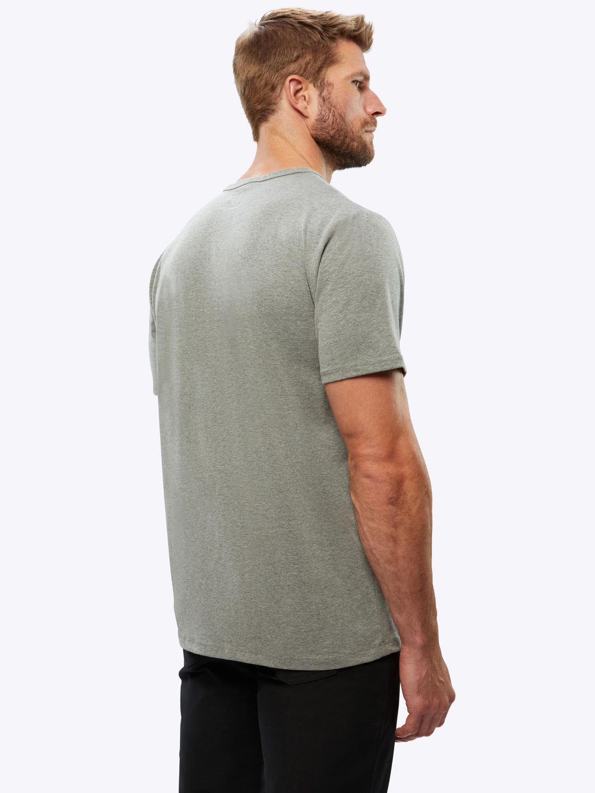 Branded Rival Tee Classic-fit | Heather Grey Cotton PYCA