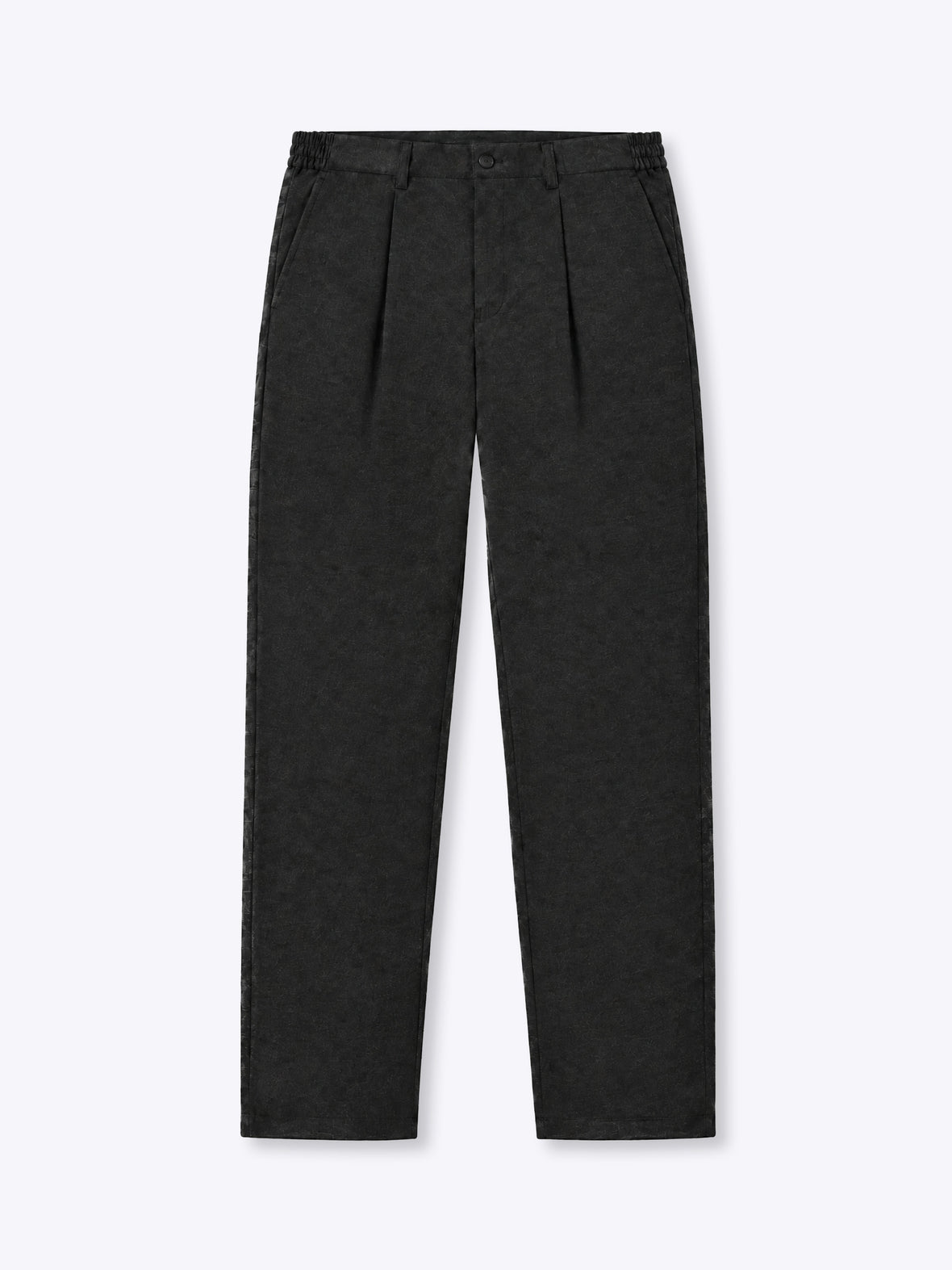 SoHo Pleated Trouser Relaxed-Fit | Heather Charcoal Woven