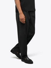 SoHo Pleated Trouser Relaxed-Fit | Heather Charcoal Woven