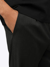 SoHo Pleated Trouser Relaxed-Fit | Heather Charcoal Woven