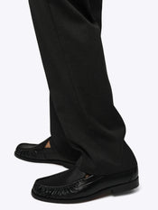 SoHo Pleated Trouser Relaxed-Fit | Heather Charcoal Woven