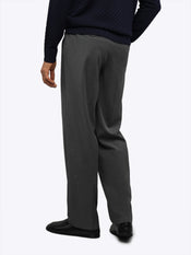 SoHo Pleated Trouser Relaxed-Fit  | Heather Grey Woven