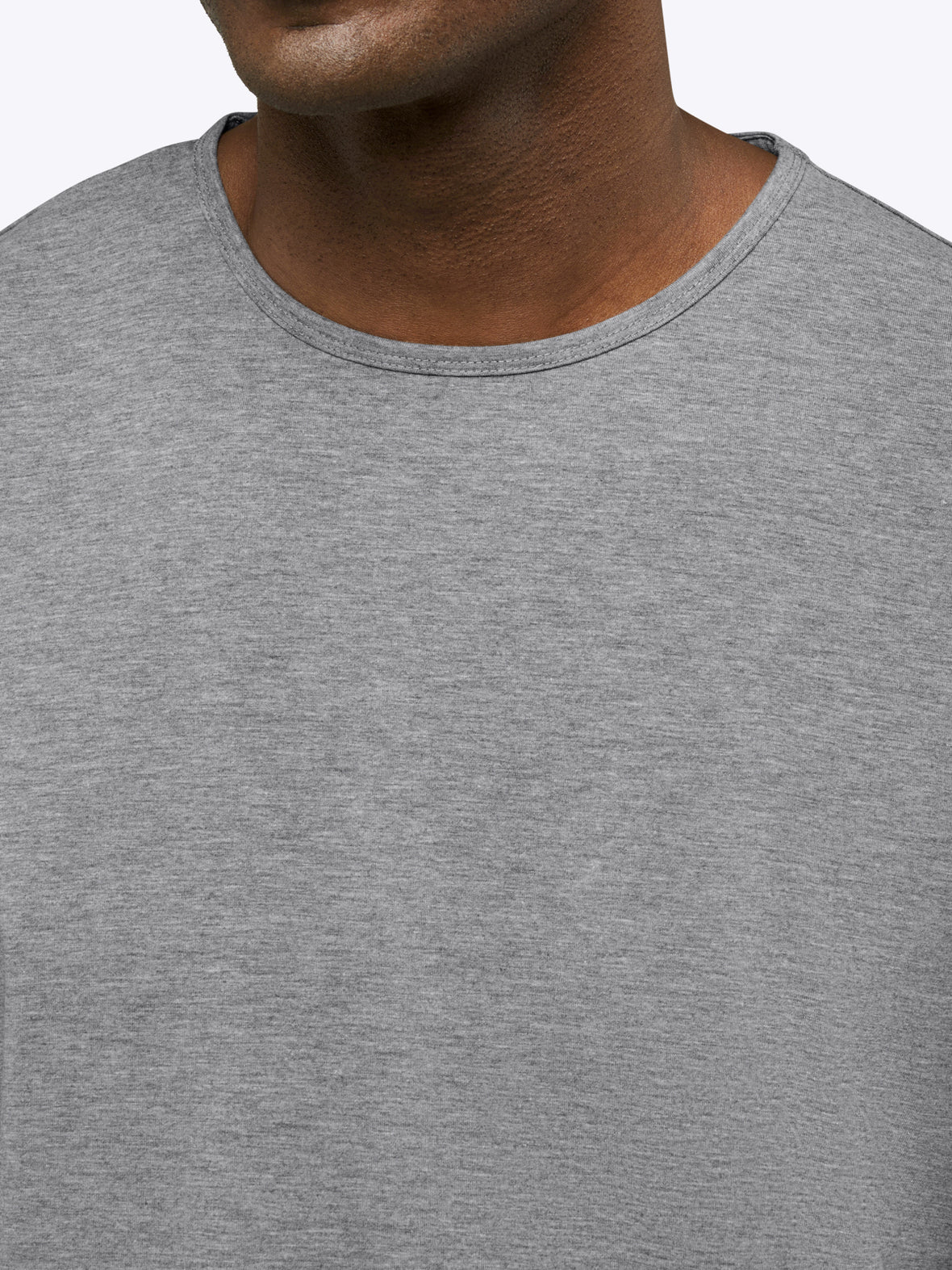 AO Curve-Hem Tee | Heather Grey Signature-fit PYCA Pro®