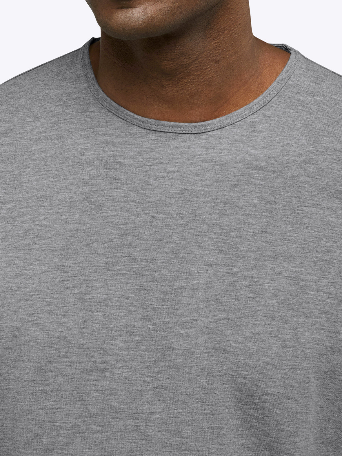 AO Elongated Tee | Heather Grey Signature-fit PYCA Pro®